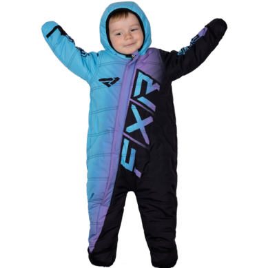 FXR 23 Infant CX Snowsuit Baby Black/lilac-sky